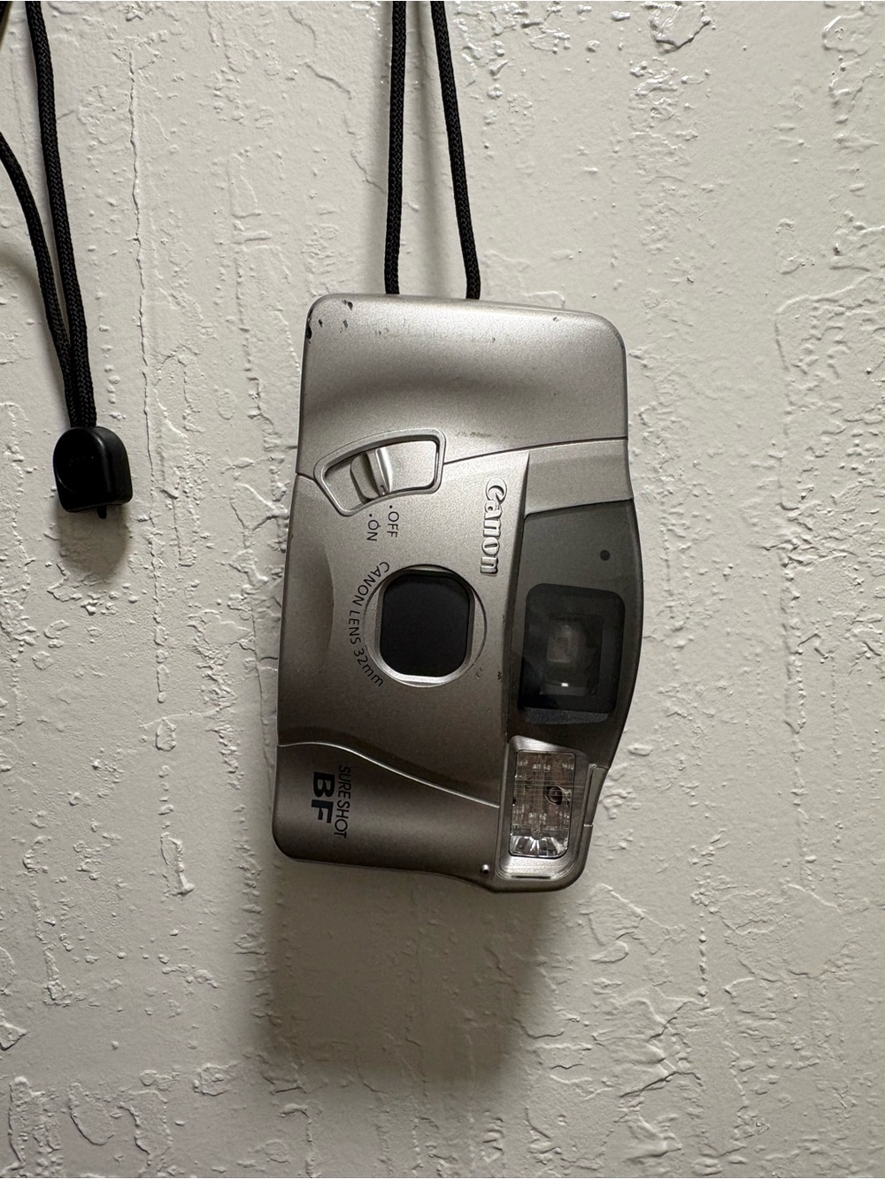 Canon SURESHOT BF Silver Point-and-Shoot Film Camera *WORKS*